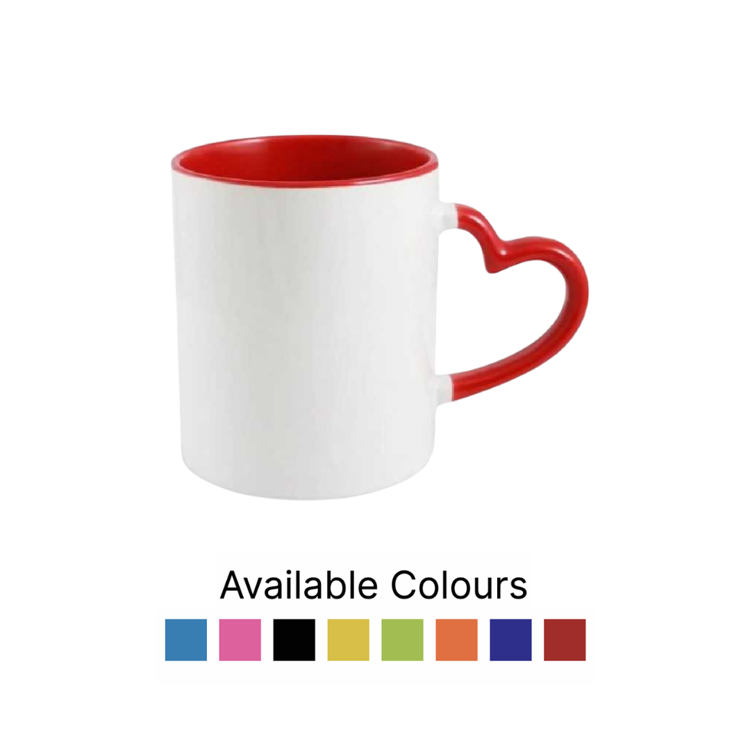 Heart Handle Mug Size 11oz